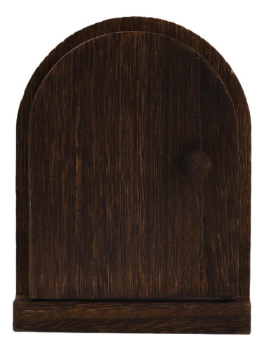 Elegante Cubierta Para Interruptor De Madera Marron Oscuro