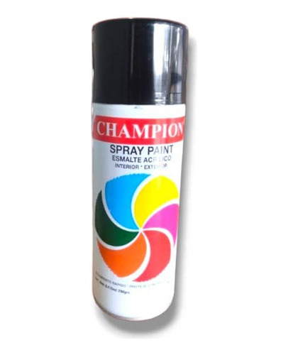 Spray Champion Negro Mate 