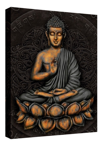  Cuadro Decorativo Lienzo Canvas Buda Meditando 40x30