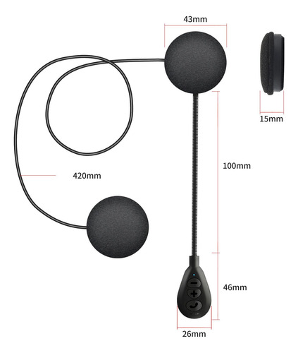 Auriculares Bluetooth Para Casco De Motocicleta 5.0