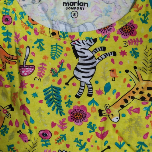 Vestido Infantil Meia Malha Marlan Verão 54210 - Tam 4 À 10