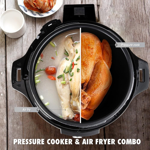 Combo Olla A Presión Y Freidora De Aire 8 Qt