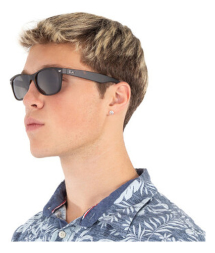Lentes Sol Ray Ban Rb2132 Classic Carey Oscuro Mate Small + Lente Gris Oscuro Varilla Marrón Carey Oscuro Mate Armazón Marrón Carey Oscuro Mate