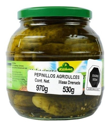 Pepinillos Agridulces Kühne 970 G (2 Piezas)