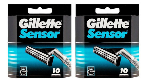 Gillette - Cartuchos De Repuesto Para Sensor (20 Unidades, 2