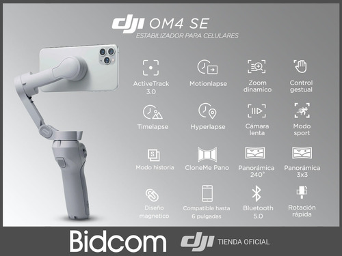 Imagen 2 de 10 de Estabilizador Gymbal Osmo Mobile Mobile 4 Se Tienda Oficial