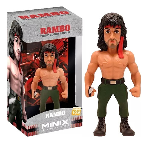 Minix Figura Rambo C/bandana + Cuchillo 12 Cm Int 14576