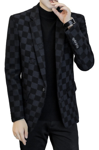 Chamarra Chaqueta Blazer Grueso  Elegante Formal Casual