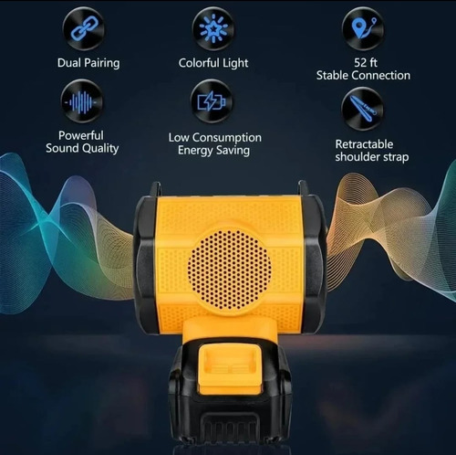 Adaptador Baterias Dewalt Tipo Parlante Bt