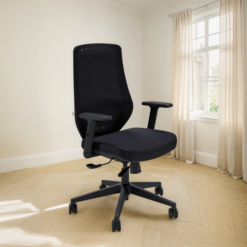 Silla Ergonómica Varidesk Con Soporte Lumbar Y Malla, Negro