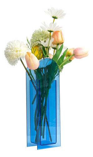 Vaso Simples Decoração Transparente Arranjo De Flores
