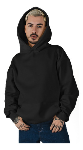 Buzo Hoodie Canguro Oversize Frisado Grueso