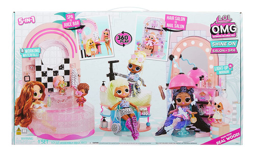 Lol surprise playset juego omg shine on salon & Spa