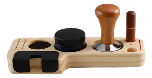 Juego De Soportes Para Apisonar Espresso Madera De Pino 58mm