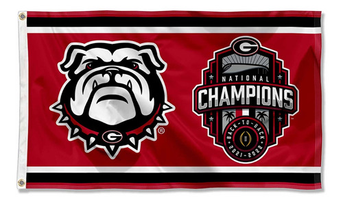 Georgia Bulldogs 2022 - Bandera De Campeones Nacionales De F