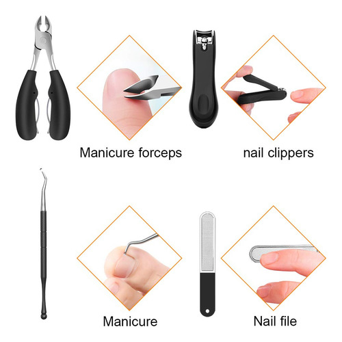 Ibazal - Cortauñas Para Uñas De Los Pies Gruesas, Kit De Man