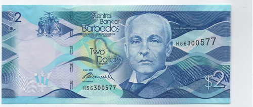 Barbados 2 Dolares 2013