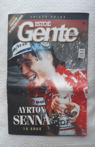 Revista Istoé Gente Ayrton Senna 10 Anos Con Pôster Br