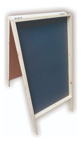 Pizarra Pizarron Doble Faz 120x60cm Pino Macizo Cartel Natural