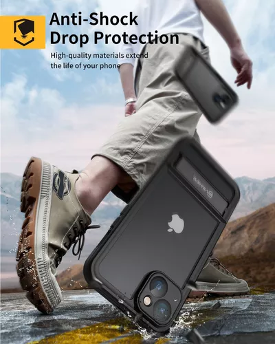 Funda impermeable para iPhone 12, resistente al agua, a prueba de golpes, a  prueba de polvo, IP68 de cuerpo entero, protector de pantalla integrado