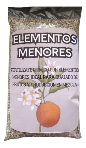 Fertilizante Elementos Menores X Kg Para  Floración Y Cuaje 