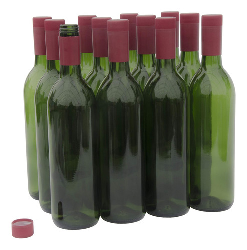 W5cgtnsrd Botellas De Vino Bordeaux De Vidrio De 750ml ...