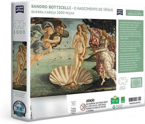 Qc 1000pc - Sandro Botticelli- Nascimento De Venus