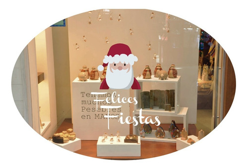 Imagen 1 de 10 de Vidrieras Plotter Vinilos Navidad Felices Fiestas