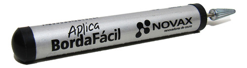 Aplica Borda Facil Novax Aplicador Caneta Borda Italiana Tinta Sem Tinta Exterior Prata/preto