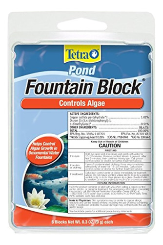 Tetra Estanque 16737 Algas Del Estanque Fuente Bloque 6ct Wh