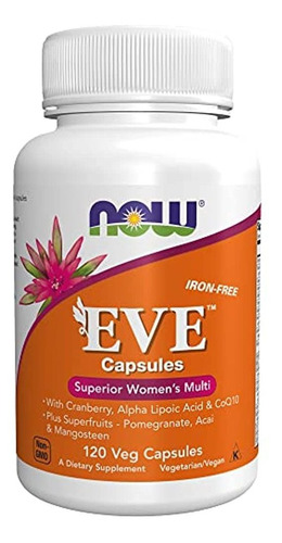 Now, Eve Women's Multivitamin With Cranberry, Alpha Lipoic A