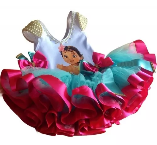 Conjunto Tutu da Moana - Roupa de Festa Personalizada Baby