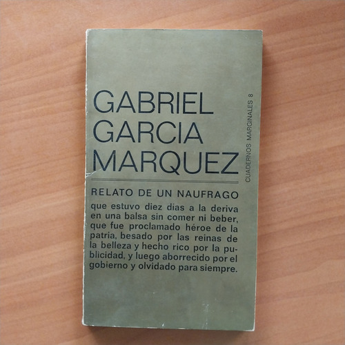 Libro Relato De Una Náufrago Gabriel García Márquez Novela