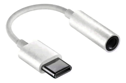 Adaptador Usb-c Auxiliar Audio 3.5mm Celular Tablet Portátil