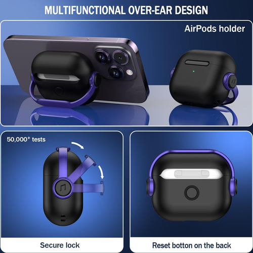 R-fun Funda Para AirPods De 3.ª Generación Con Bloqueo Segur