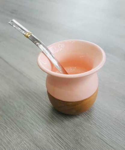 Imagen 6 de 7 de Mate Cerámica Y Madera. Varios Colores.
