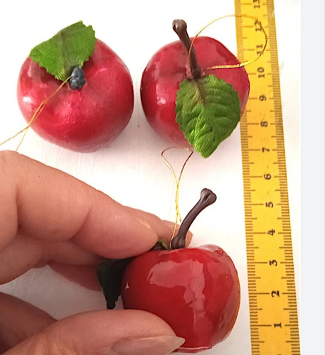 Decoracion Navideñas Frutillas Con Hojas X12,somos Mayorista