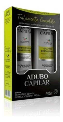  Kit Shampoo+condicionador Adubo Capilar Restaurador Biohair