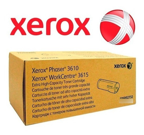 Toner Xerox 3610/3615 P/n 106r02732 Negro Original