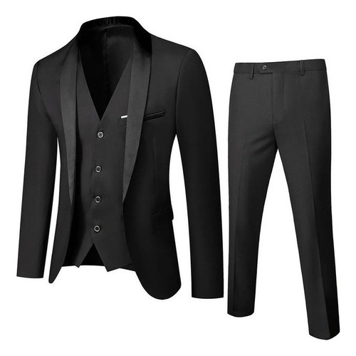 Conjunto De Traje Delgado De 3 Piezas Para Hombre, Fiesta De