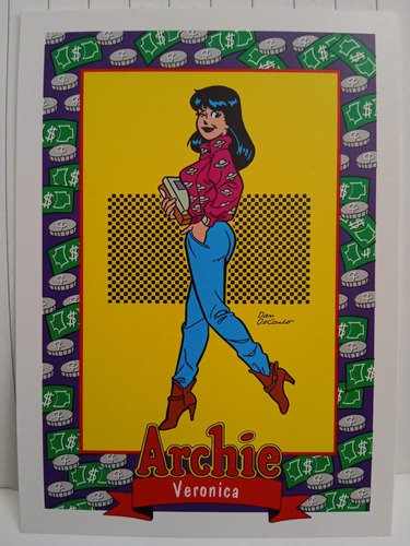 Estampa Tarjeta Archie Año 1992 # 14  Style Smile , Skybox