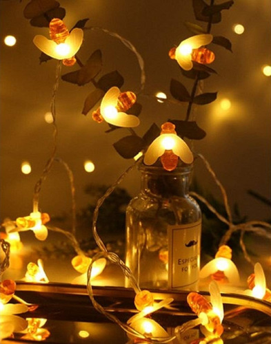 Honeybee - Cadena De Luces De Hadas  16 Pies  50 Luces Led D