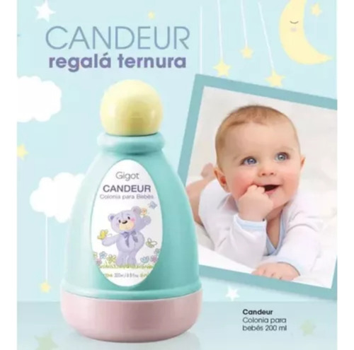 Kit Colonia Candeur Para Bebés 200ml Gigot Regalos