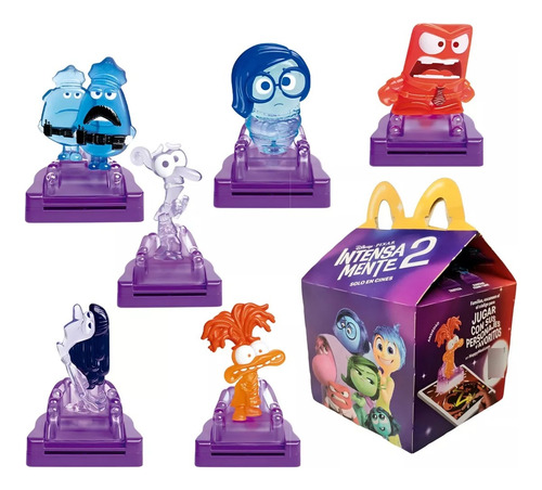 Set Completo De 10 Figuras Cajita Feliz Usa - Intensamente 2