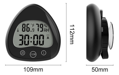 Reloj De Pared Antivaho Electrónico Con Ventosa
