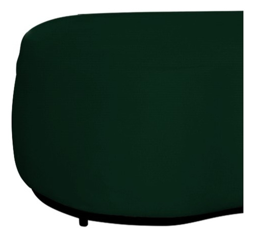 Puff Decorativo Beatriz Orgânico Suede Verde