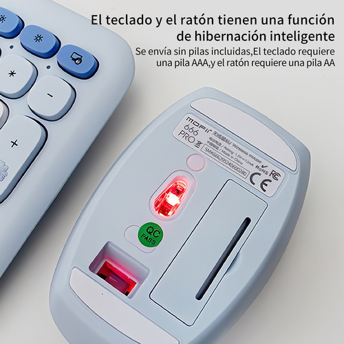 Juego De Teclado Y Ratón Mofii 606pro En Azul