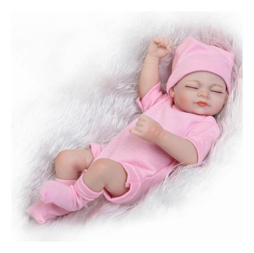 26 Cm Suave Silicona Bebé Recién Nacido Bebé Muñeca En
