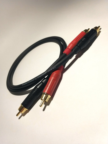 Imagen 2 de 7 de Cable De Interconexión Audio Rca-rca Amphenor Premium 50cm