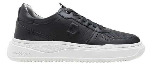 Tênis Democrata Block Sapatenis Casual 100% Couro Sneaker — R$ 284,93 em Mercado Livre, 29% OFF